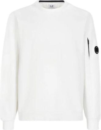 C.P. Company Crewneck Sweatshirt - Heren - Sweatshirts - Wit - 2XL - Katoen - Hoodies & sweatvesten