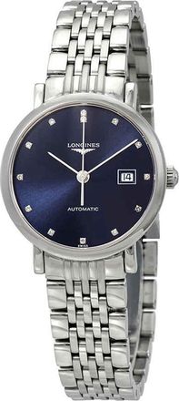 Longines Elegant Automatic Diamond Blue Dial Ladies Watch L4.310.4.97.6