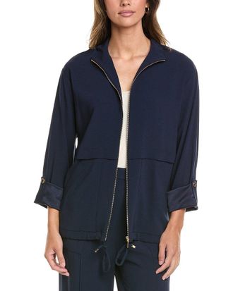 St. John Mock Neck Jacket