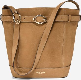 Cole Haan Womens Alexandria Bucket Bag - Yellow