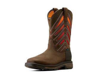 Ariat WorkHog XT VentTEK Waterproof Work Boot Mens Shoes Iron Coffee/Sunset : 7.5 D - Medium, Leather