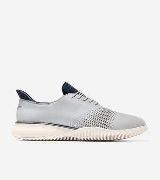 Cole Haan Mens 6.ZER&Oslash;GRAND Laser Quick-On Oxford Shoes - Grey Size 10.5