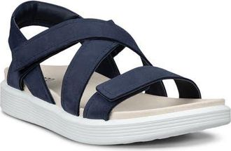 Ecco Soft Cross Strap Sandal in Marine at Nordstrom, Size 8-8.5Us