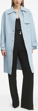 BOSS Trench in pelle - Blu