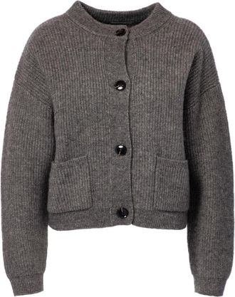 Jcsophie Perline Cardigan - Dames - Truien - Grijs - Maat: S Katoen