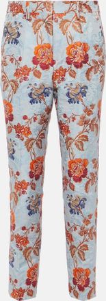 Etro Floral jacquard pants