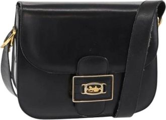 Celine Pre-owned Vintage Cross Body Bag - Dames - Vintage Schoudertas - Zwart - ONE Size - Leer - Vintage