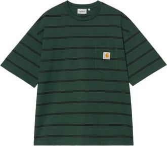 Carhartt Work in Progress S/S Cardona Pocket T-Shirt - Heren - Tops - Groen - Maat: L Katoen