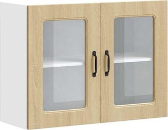 vidaXL Vidaxl - Kitchen Wall Cabinet with Glass Door Kalmar Sonoma Oak Engineered Wood