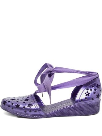 Marc Jacobs pre-owned 30mm star embellishment heeled espadrilles - Purple