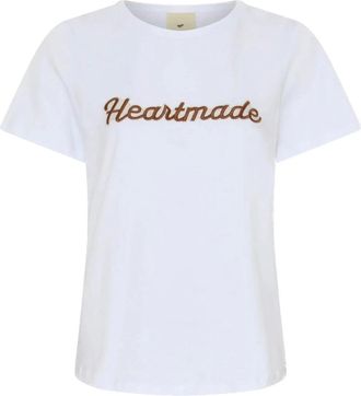 Julie Fagerholt - Heartmade Dames, Tops, Wit, Maat: XL Katoen