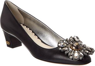 Valentino Bow 45 Leather Pump