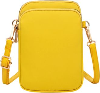 Generic Womens Fashion Messenger Crossbody Phone Shoulder Bag for Everyday Outdoor Use and Secure Storage (Yellow, 19 * 11CM)