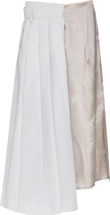 Maison Margiela Gonna midi plissé - Toni neutri