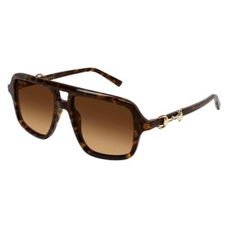 Gucci Sunglasses, unisex, Brown, Size: 55 MM Gg2052S Sunglasses