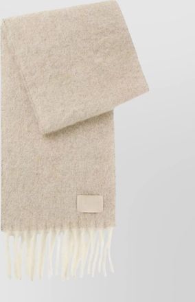 HUGO BOSS soft fringed scarf trim
