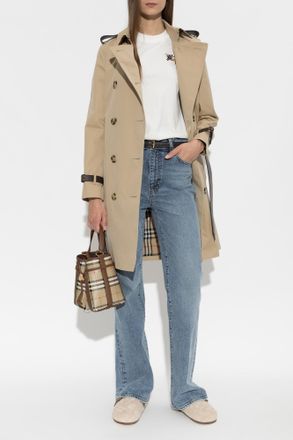 Burberry Kensington Trench Coat, Womens, Beige