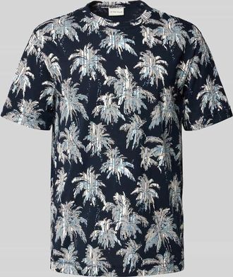 Tom Tailor Regular Fit T-Shirt aus reiner Baumwolle in Marine, Gr&ouml;&szlig;e XXL