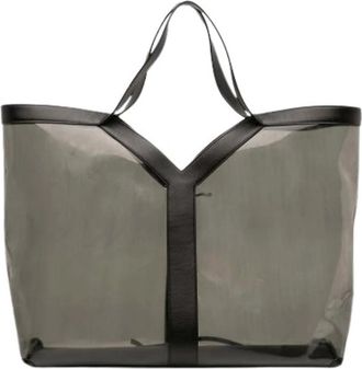 Saint Laurent Pre-owned Tote Bag - Dames - Vintage Shopper - Grijs - ONE Size - Leer - Vintage
