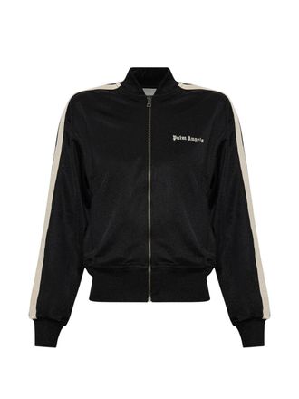 Palm Angels Black Classic Logo Track Bomber Jacket