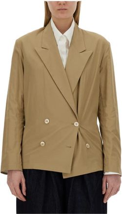 Dries Van Noten Caplana 8255 W.w. Shirt - Dames - Blazers - Beige - M - Jassen