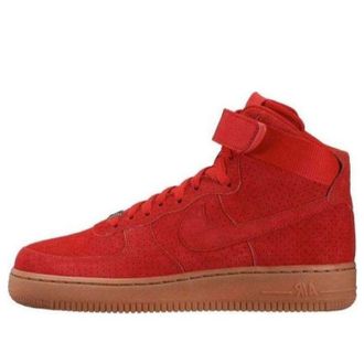Nike (WMNS) Nike Air Force 1 High Suede University Red 749266-601