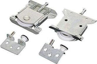 OEM Rodillos Para Puertas Correderas, Paquete De 2 Unidades - Fabricados En Acero Galvanizado Y Nailon - Capacidad De Carga De 35 Kg, Funcionamiento Silen