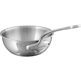 Bloomingdale's MCook Stainless Steel Curved Splayed Saute Pan, 11 Inch in Silver at Nordstrom