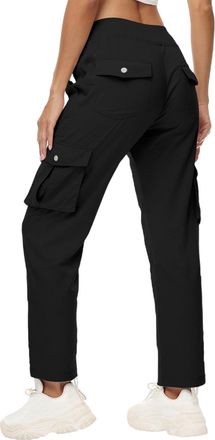 Generic Cargo Trousers for Women Cargo Trousers Women UK Elasticated Waist Wide Leg Workwear Sweatpants Gym Running Yoga Pants Outdoor Walking Combat Activewe