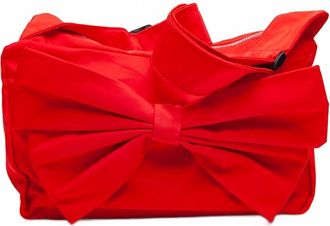 Lucca Couture Womens Coquette Bow Shoulder Purse Bag In Cherry Red