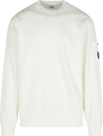 C.P. Company White Cotton Sweatshirt