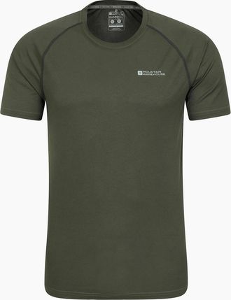 Mountain Warehouse Mens Mountain Warehouse Mens Aero II Short-Sleeved T-Shirt - Green - Size: 44