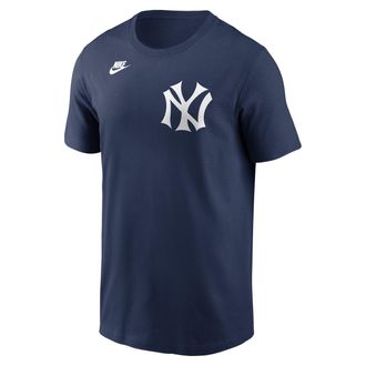 Nike Derek Jeter New York Yankees Cooperstown Nike Mens MLB T-Shirt in Blue | N19944BQDJ-LS8