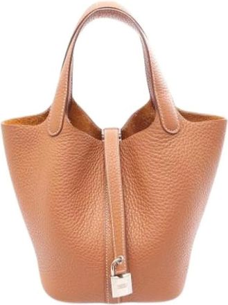 Herm&egrave;s Bolso Cubo Vintage Pre-owned - Pre-owned - Mujer - Marr&oacute;n - ONE SIZE