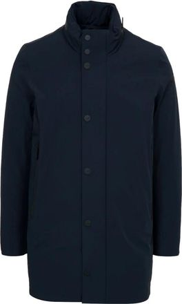 Roberto Ricci Design Coats - Heren - Dons jassen - Blauw - XL - Leer - Jassen