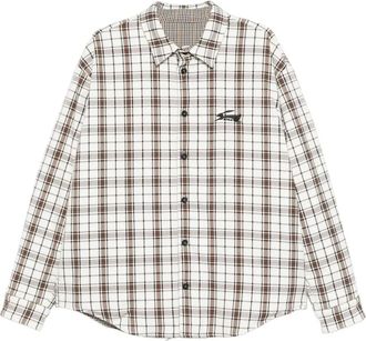 Msgm Giacca-camicia a quadri - Marrone