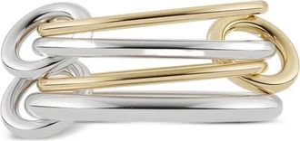 Spinelli Kilcollin 18kt geelgouden en zilveren Pisces Four Link ring