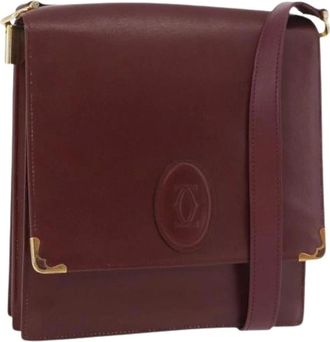 Cartier Pre-owned Cross Body Bags, female, Red, Size: ONE SIZE Pre-owned Vintage Shoulder Bag