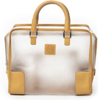 Loewe Pre-owned Womens Vintage Transparent Amazona Handbag - Tan - One Size