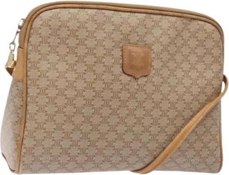 Celine Pre-owned Cross Body Bags, female, Beige, Size: ONE SIZE Pre-owned Leather Crossbody Bag