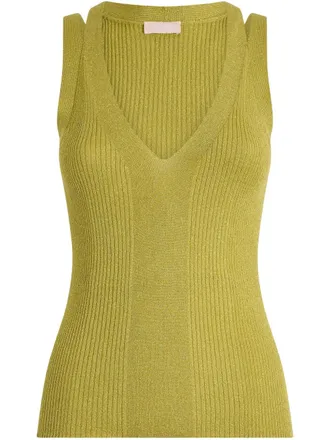 Liu Jo lurex knitted top - Green