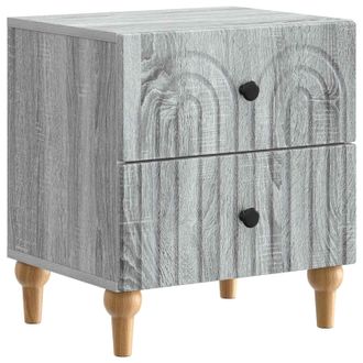 vidaXL Armario De Noche Con Caj&oacute;n Gris Sonoma 43 X 34,5 X 48 Cm Vidaxl