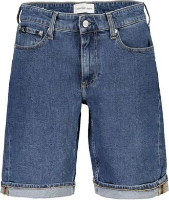 Calvin Klein Korte Broeken, Heren, Blauw, W28, Katoen, Regular Jeans Short