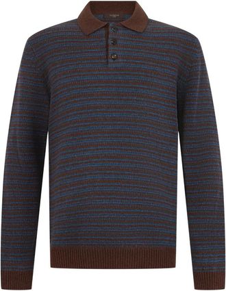 Slowear Trui met polokraag van wol - Heren - Polos - Veelkleurig - XL - Wol - Tops