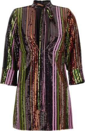 Dsquared2 Multicolor Sequin Mini Dress