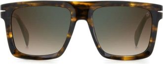 David Beckham Db 7134/S Bold Square Tortoiseshell Sunglasses