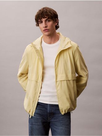 Calvin Klein Mens Lightweight Windbreaker Jacket - Yellow - 2XL