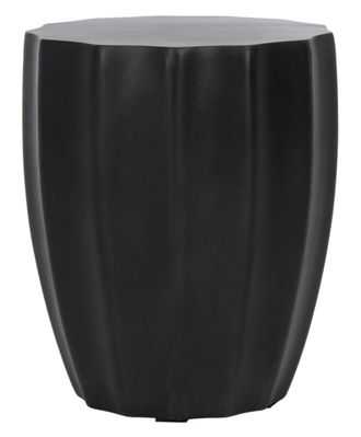 Safavieh Mesa auxiliar de exterior hormigon negro