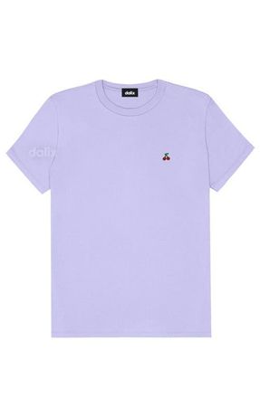 Dalix Womens Lil Cherry Jersey Tee in Dark Lavender at Nordstrom, Size Xx-Large