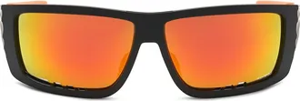 Plein Sport Sunglasses Fearless Men in Black/orangefluo at Nordstrom, Size +0.00